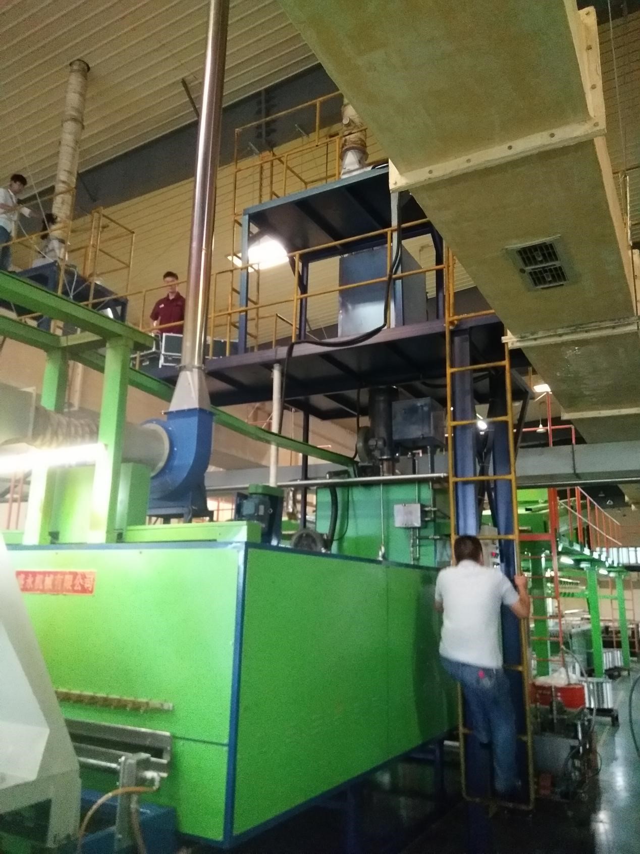 電纜企業(yè)噴涂車間PF-300儀器現場測試