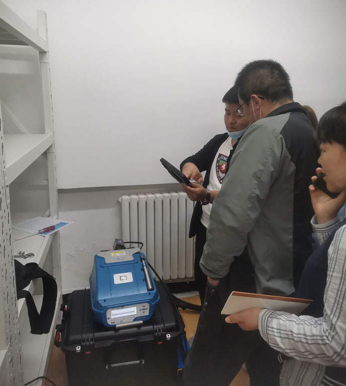 固原市生態(tài)環(huán)境監(jiān)測(cè)站PF-300驗(yàn)收培訓(xùn)